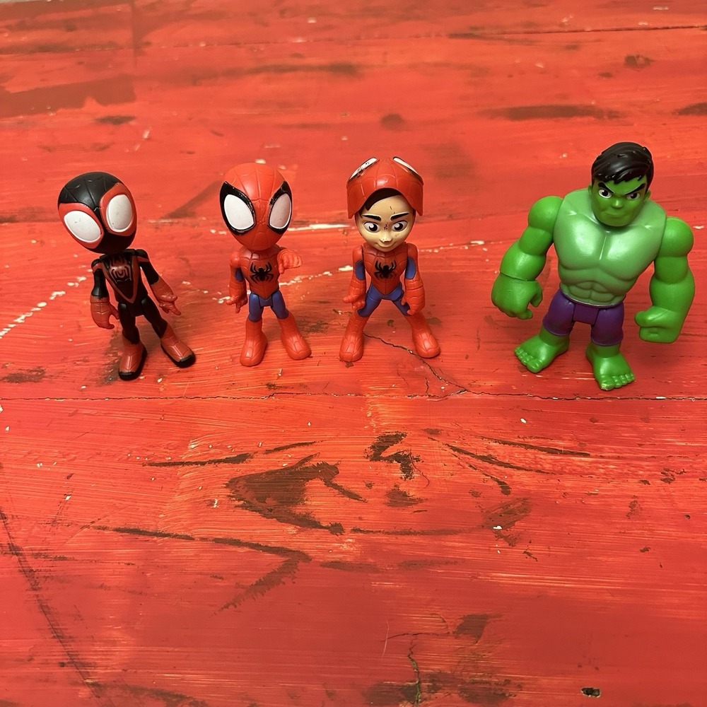Marvel Spidey and His Amazing Friends 4" Figures Marvel 2021 Lot Of 4 Hasbro